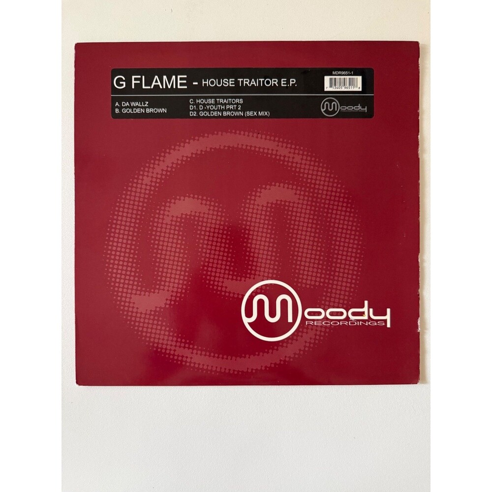 G Flame House Traitor EP 2 Vinyl Moody Records MDR9651-1 Wallz Golden Brown NM